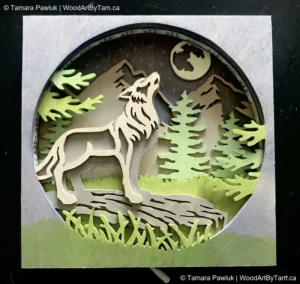 Wolf Shadow Box