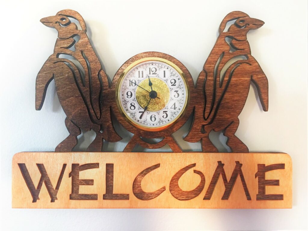 Penguin Welcome Clock